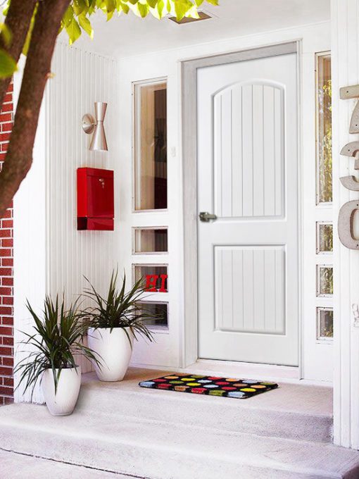 ประตูบ้าน fiberglass รุ่น 2p ประตูบ้านคุณภาพที่ใช้ได้ทั้งภายนอกและภายใน ทนแดด กันน้ำ กันปลวกไม่ลามไฟ