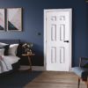 ประตู upvc door รุ่น upvc6 ประตูบ้านภายใน ที่กันน้ำ กันปลวกไม่ลามไฟ ที่สำคัญ โครงสร้างเป็น WPC วัสดุเนื้อไม้ผสมพลาสติกให้ความแข็งแรงสูง ภายในฉีดด้วย PU FORM ช่วยซับเสียงได้ดี