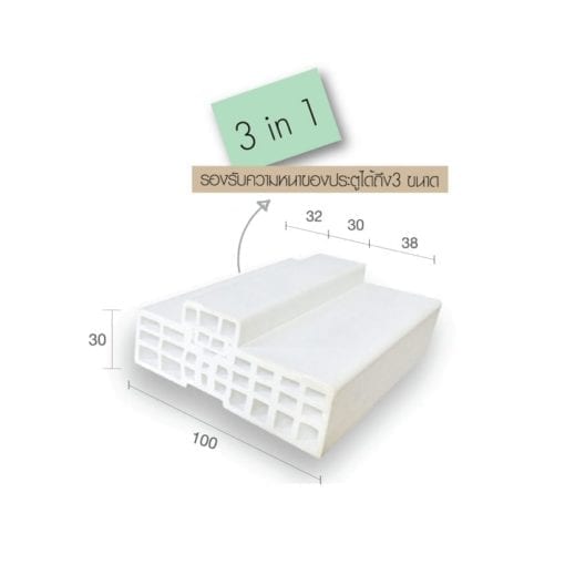 วงกบ WPC-Frame รุ่น WTSM-100 ผิวเรียบ (2"x4") - Image 4