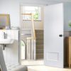 ประตูห้องน้ำ uPVC รุ่น UVC1 บานเกล็ด (ไม่เจาะลูกบิด) - Image 2