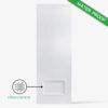 ประตูห้องน้ำ uPVC รุ่น UVC1 บานเกล็ด (ไม่เจาะลูกบิด)