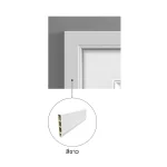 บัววงกบ WPC Architrave รุ่น S60 WH สีขาว